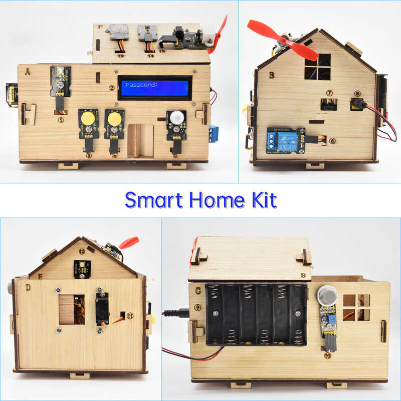 ❤ Keyestudio Smart Iot Home พร้อม Arduino Starter Kit PLUS คณะกรรมการ DIY Proje