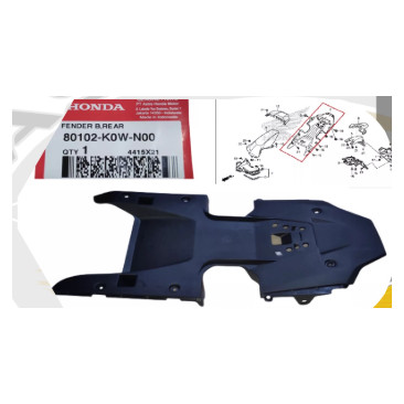 ADV150 ADV 150 ฝาครอบ BAWAH SIT COVER ATAS ยาง BELAKANG