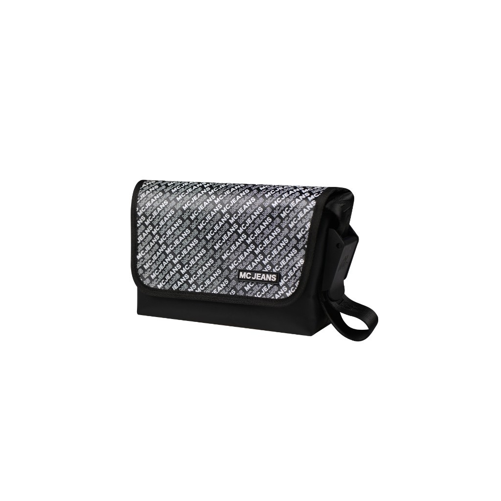MCJEANS กระเป๋าสะพายอเนกประสงค์ สีดำลายMonogramรุ่น M02Z092ของแท้จากช็อป มีถุงช็อปให้
