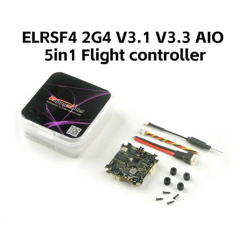 ▥ Happymodel F4 2G4 Aio 5In1 Flight Controller Ingebouwde Spi 2.4 Ghz Elrs Rx สําหรับ Es24tx Es