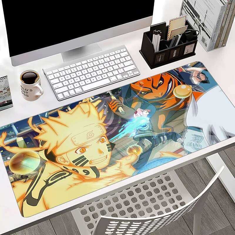 แผ่นรองเมาส์สีดํา HD Custom Anti Slip Gaming ตาราง Narutos แล็ปท็อปตกแต่งพรม Gamer คีย์บอร์ด Pad 900×400 อะนิเมะขนาดใหญ่ Mousepad ราคา ถูกที่สุด ดีลบีเคเค แกลเลอรีภาพที่ 5