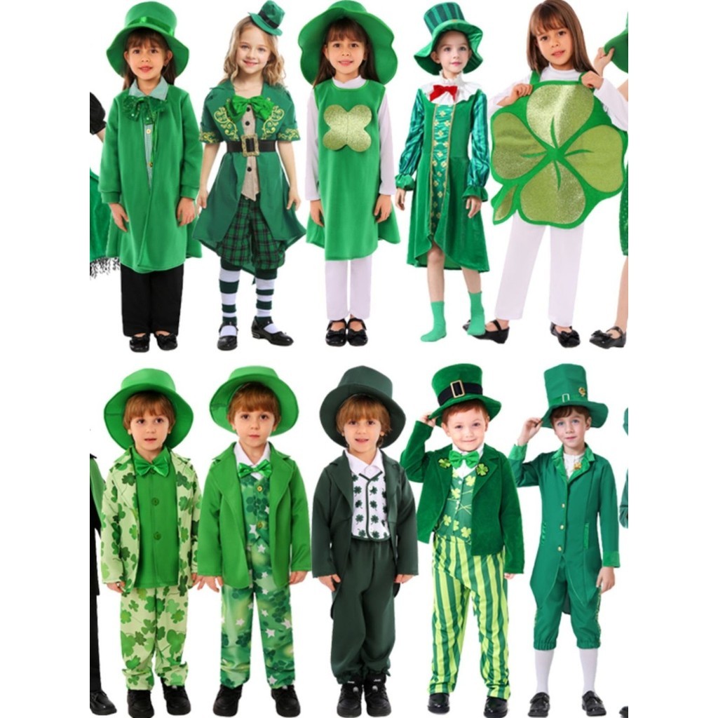 ไอร์แลนด์ เซนต์ Patricks Day Childrens Day Party Stage Show Clothes Halloween Wizard Of Oz Fairy Costume