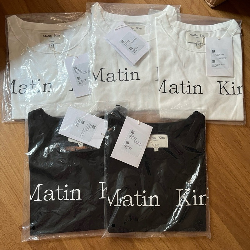 พร้อมส่ง/แท้ Matin Kim logo tee ,Crop เสื้อยืด ลายโลโก้ของแท้
