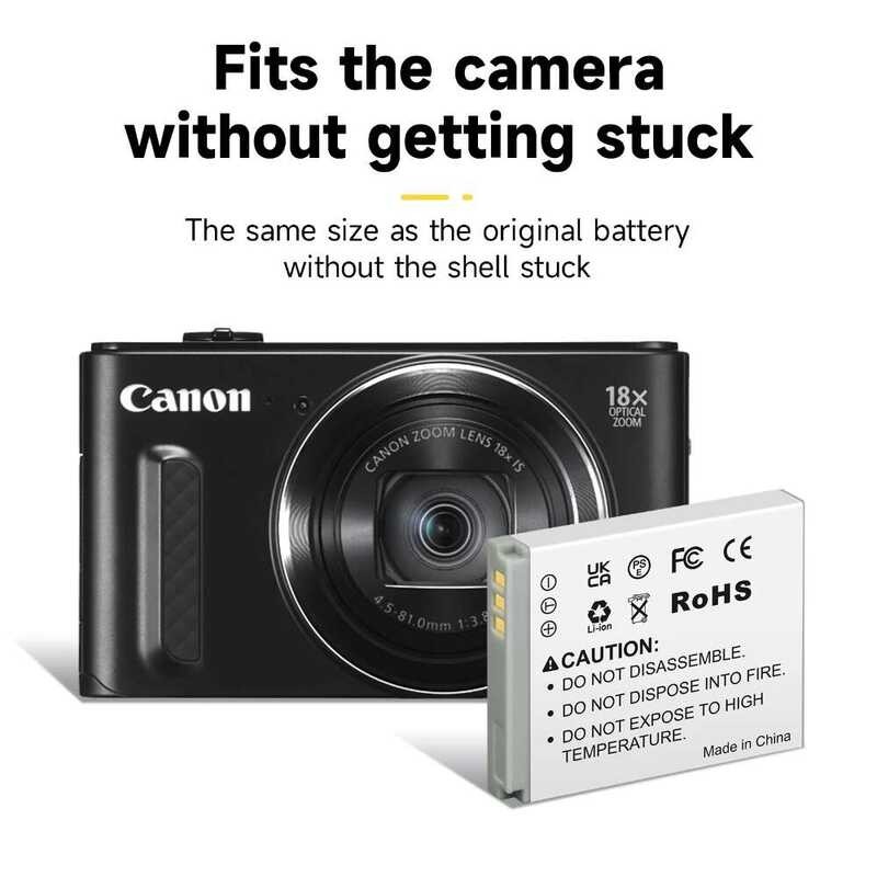 ▥ 1800Mah Nb-6L แบตเตอรี่สําหรับ Canon Powershot Sx700 Sx710 HS Sx610 Sx530 Nb-6Lh NB 6L แบตเตอ