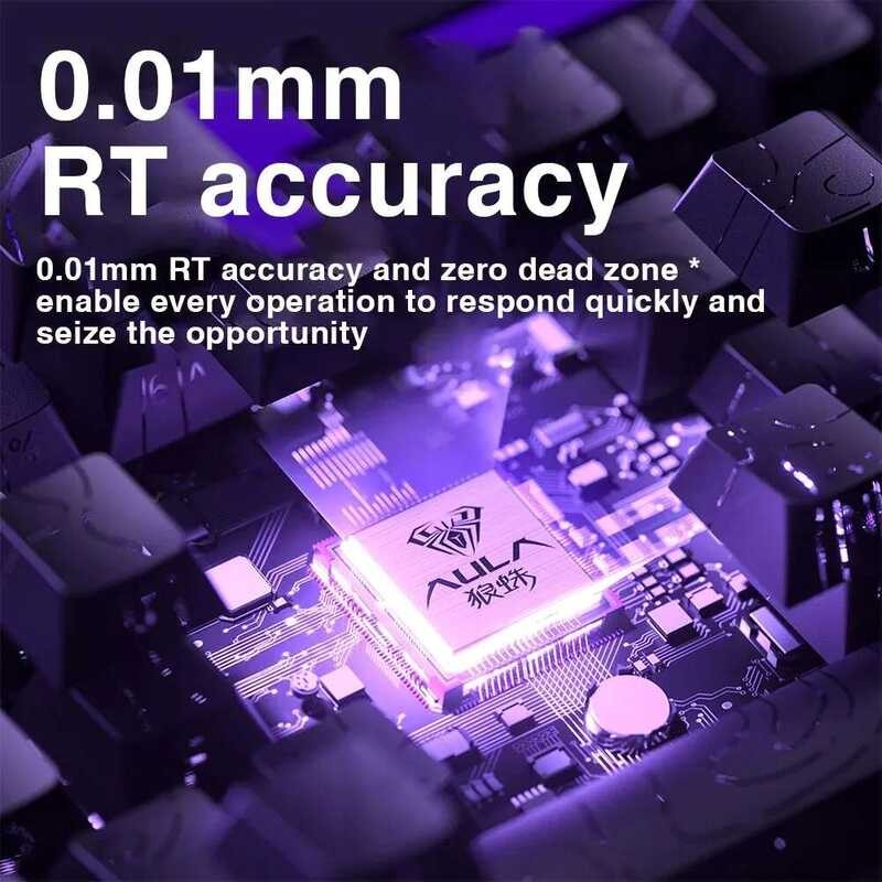 ▥ ใหม่ AULA HERO 68He สวิทช์แม่เหล็กคีย์บอร์ด Rapid Trigger 8K สุทธิ Esports Gamer ปรับแต่ง RGB