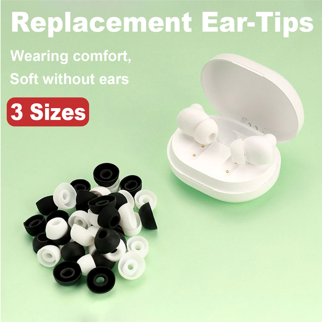 6pcs ซิลิโคนหูเคล็ดลับใช้งานร่วมกับ Haylou GT3 GT5 GT7 T15 T19 W1 X1 Pro MoriPods ANC เปลี่ยน In-Ear