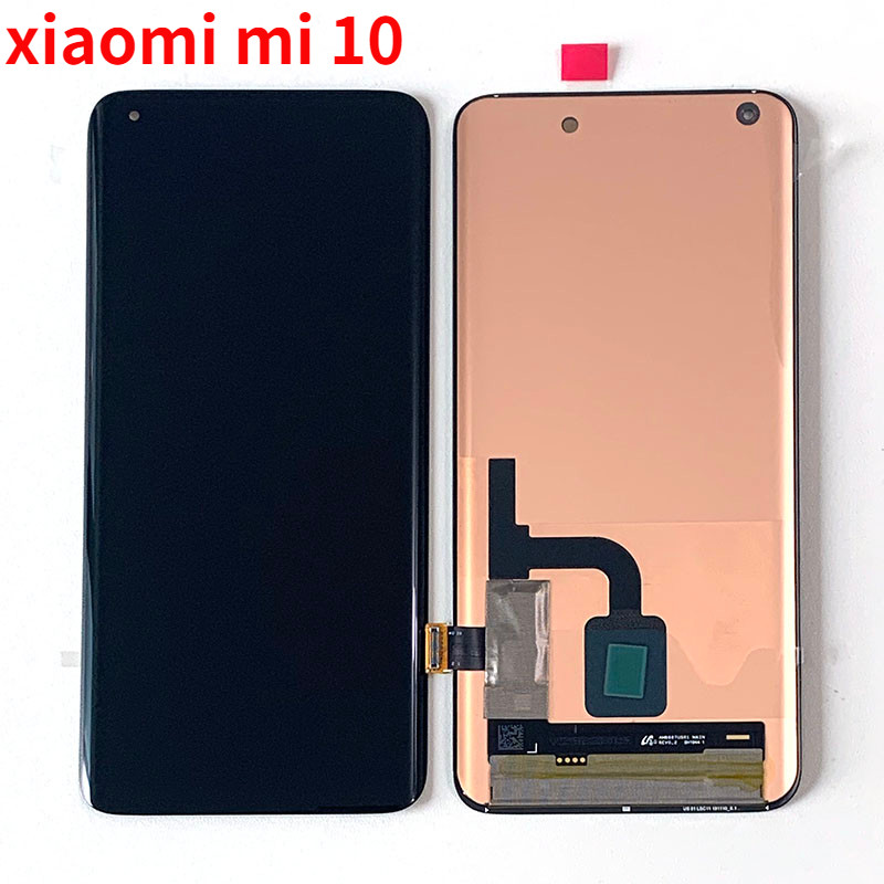 ในสต็อก 6.67 "Original AmoledสําหรับXiaomi Mi 10 จอแสดงผลLCD + หน้าจอสัมผัสDigitizerสําหรับXiaomi Mi