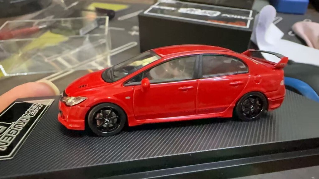 MicroTurbo MT 1:64 Honda Civic FD2 ไม่จํากัด MugenRR จําลองรถรุ่นคอลเลกชัน