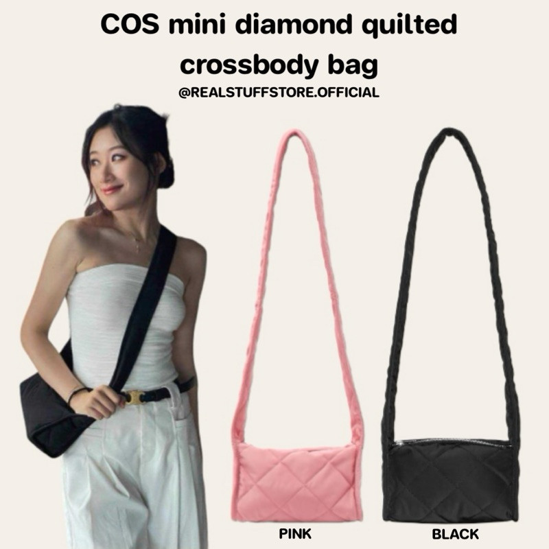 ♞,♘,♙ของแท้ Cos mini diamond quilted Crossbody bag พร้อมส่ง KDI xcv