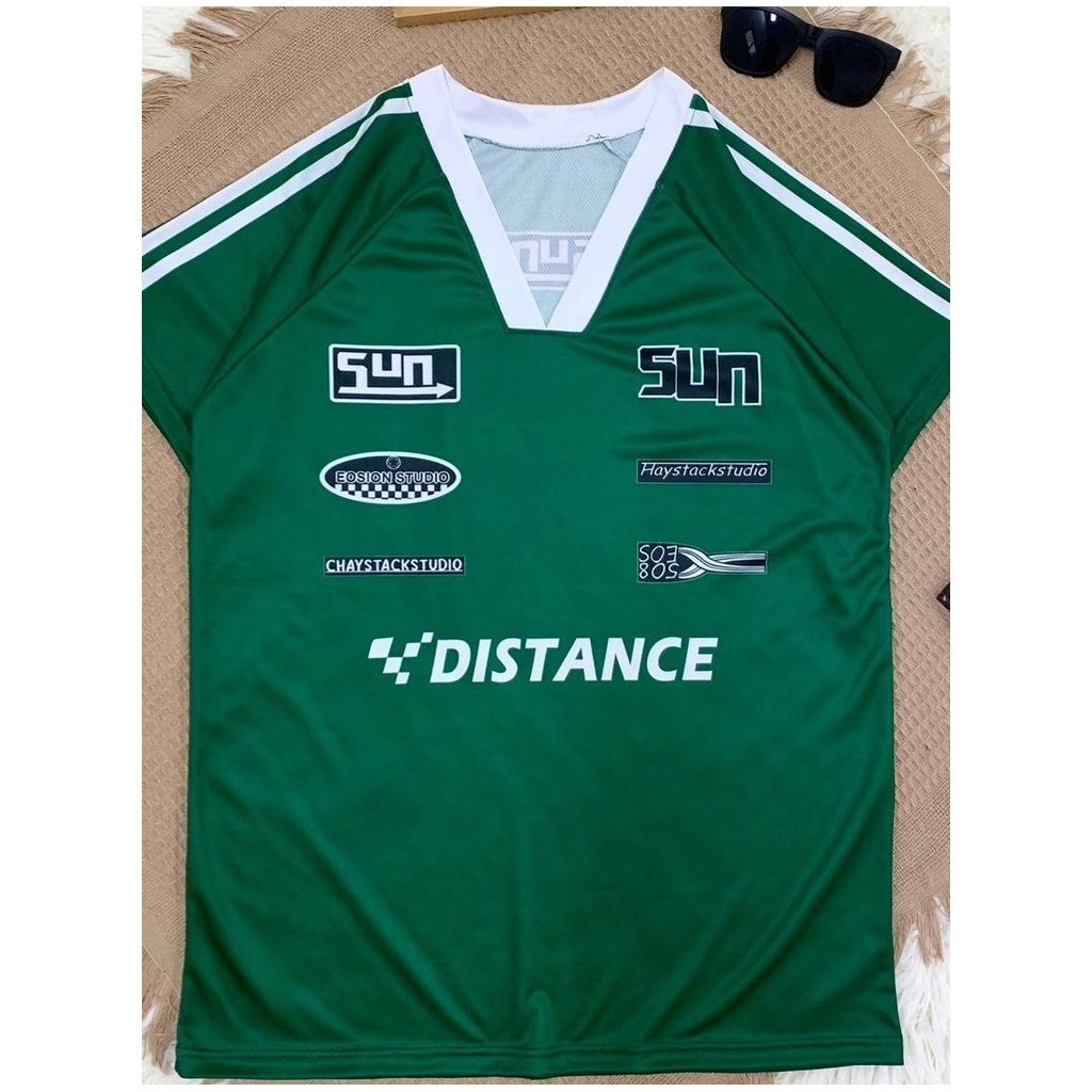 ( N86 ) เสื้อsport Distance 4 สี ใส่ได้ทุกเพศ ผ้ากีฬา ทรงตรง