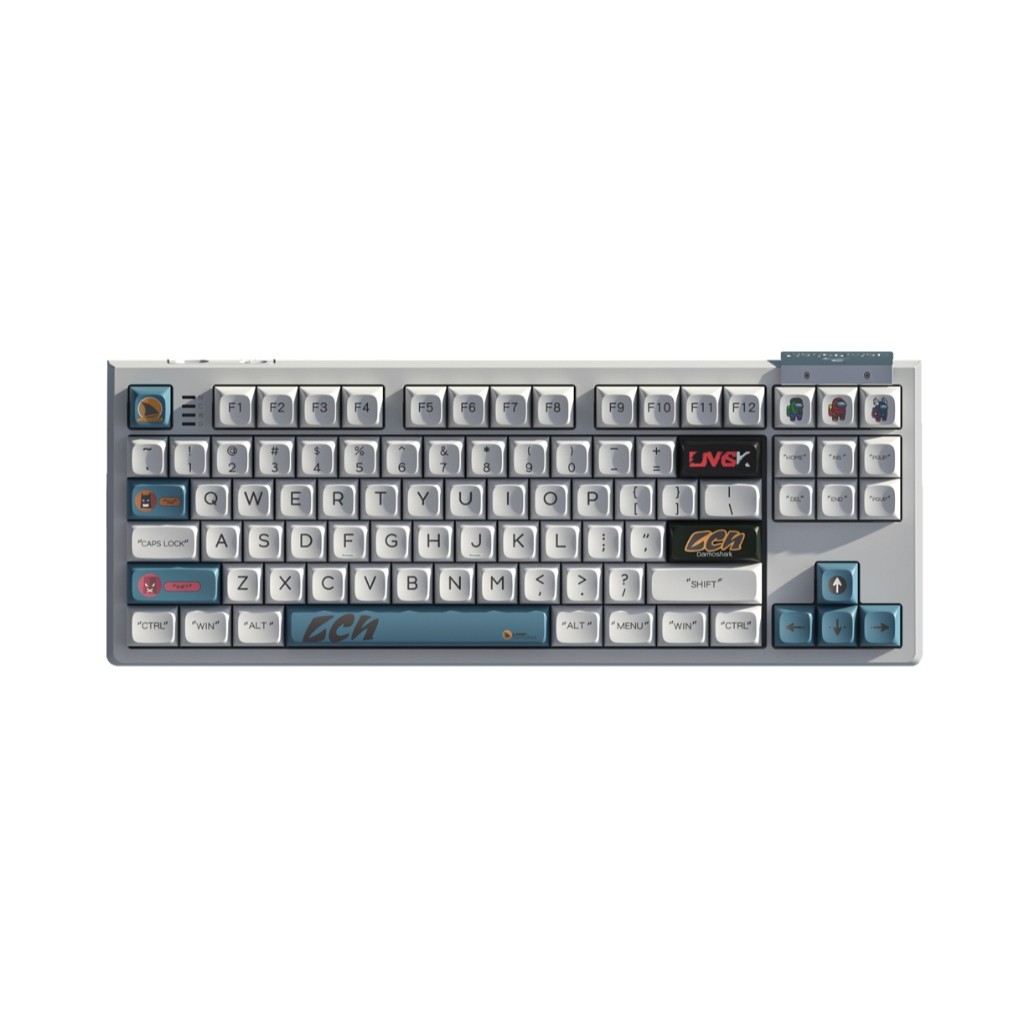 DARMOSHARK GAMING KEYBOARD K6 WHITE SLIVER SW- ENG (1Y) (GMK-001238)