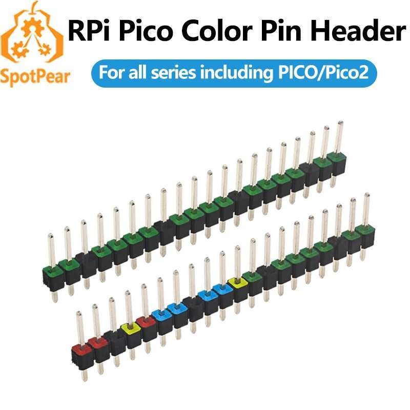 Raspberry Pi Pico สีสัน GPIO Pins Header เหมาะสําหรับ Pico2/Pico2W RP2350 Development Board