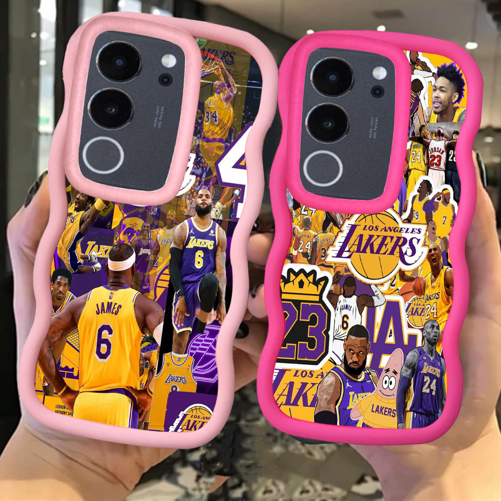 MERAH Z-49 บาสเกตบอล 23 สีแดงสีดําสีชมพูปลอกสําหรับ VIVO V40 V29 V30 Y100 SE Pro 5G