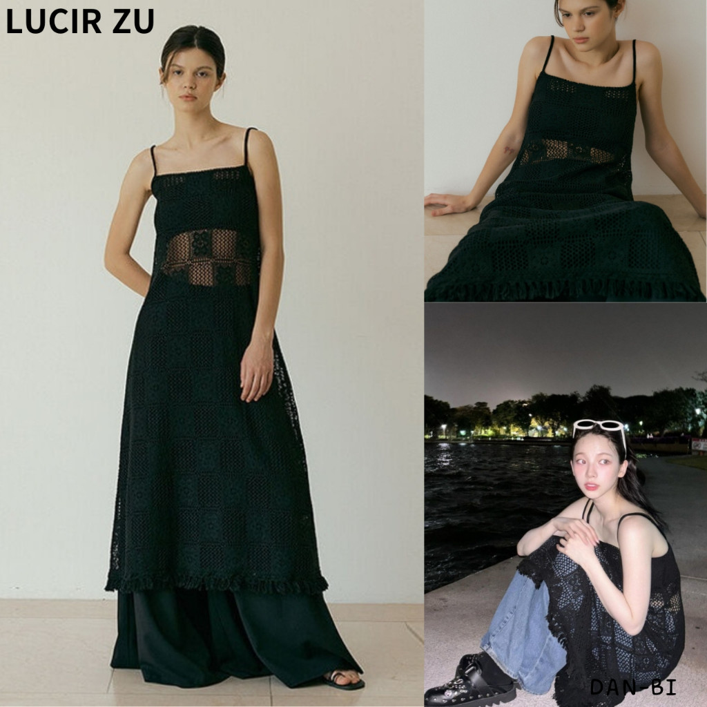 ♞[LUCIR Zu] โครเชต์ผ้าฝ้าย วันพีช (สีดํา) / สินค้า KR ของแท้ 100% / สีชมพู Karina! ชิ้นเดียว XXG