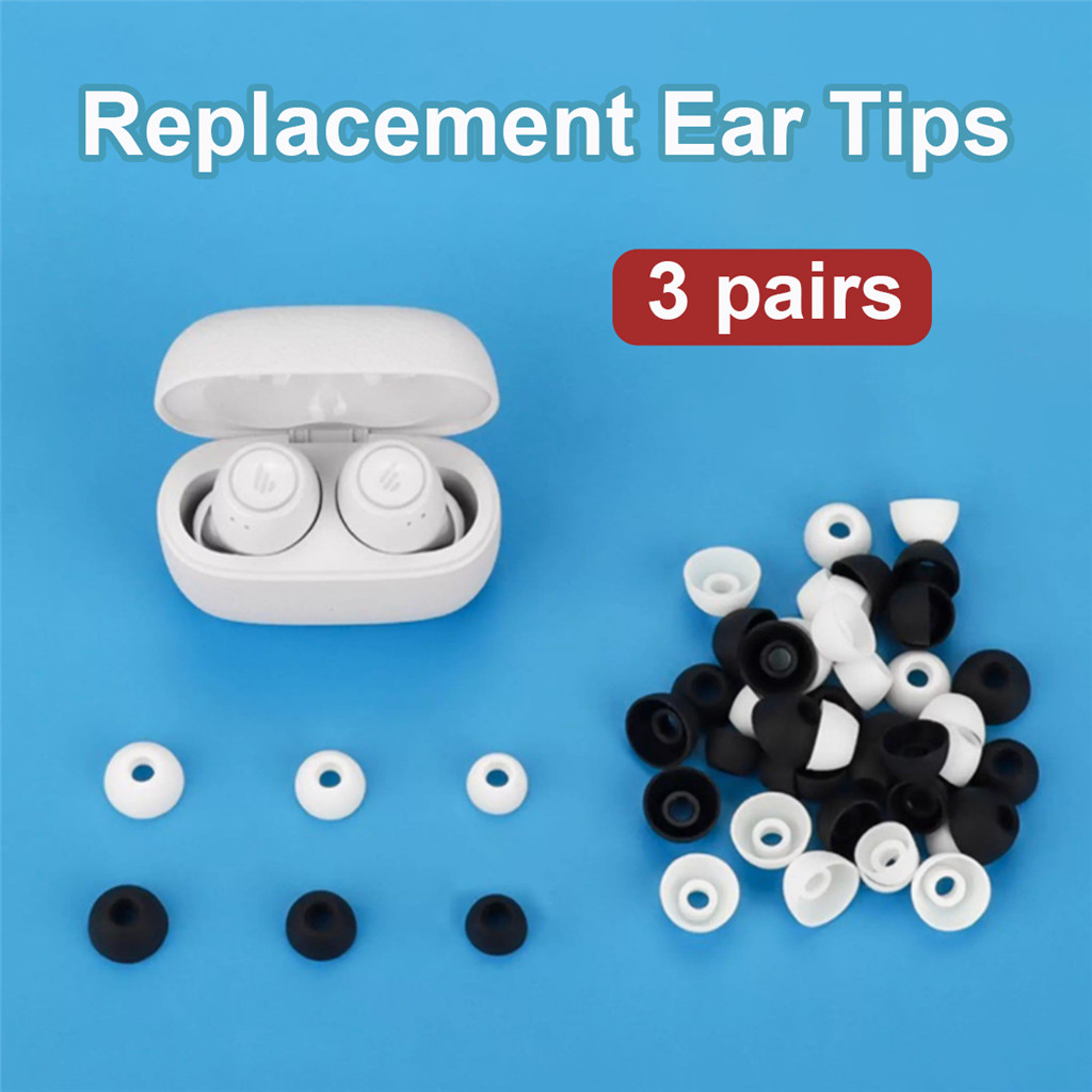 สําหรับ EDIFIER Xemal X3 Pro ซิลิโคนเปลี่ยนเคล็ดลับหู Soft Eartips แผ่นรองหูฟังเบาะรองนั่ง