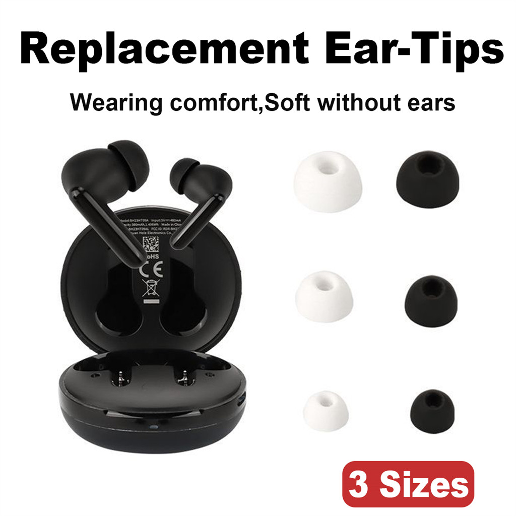 เปลี่ยนหูเคล็ดลับซิลิโคนหูฟังหมวกใช้งานร่วมกับ QCY T1C T2C T5 T10 Pro T11 T13 ANC2 T13X T17 T18 T19 