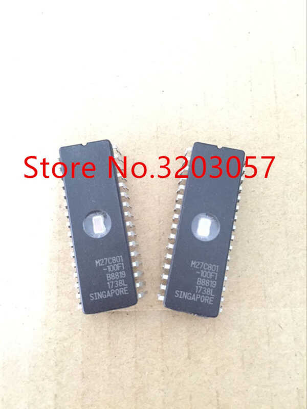 ❤ การจัดส่งฟรี 10 ชิ้น/ล็อต M27c801-100F1 M27c801 27C801 Cdip-32 ในสต