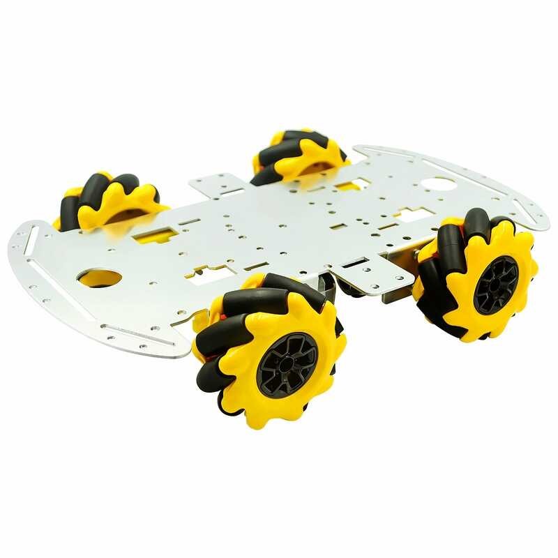 ❤ Mecanum Wheel Omni Directional Robot ชุดแชสซีรถยนต์พร้อม 4 TT Motor สำ