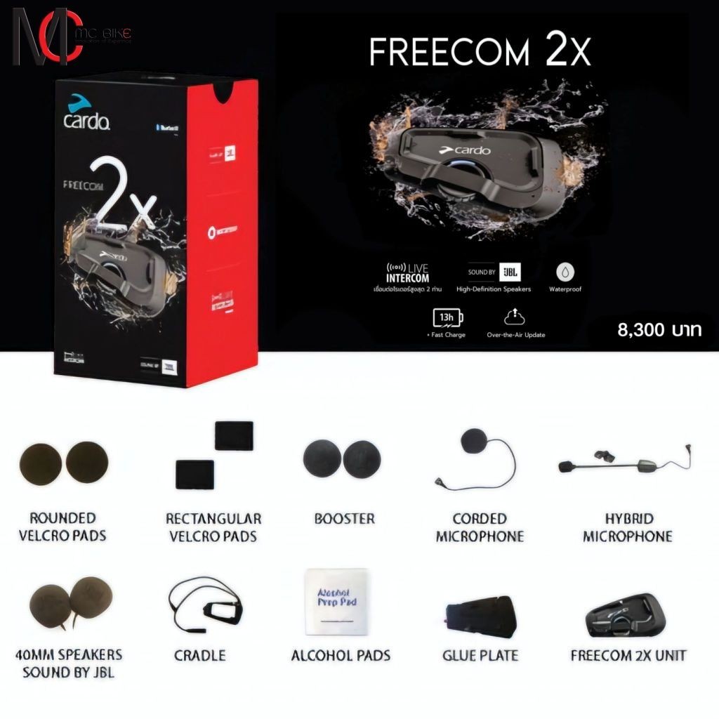 หูฟัง Cardo Bluetooth ติดหมวก