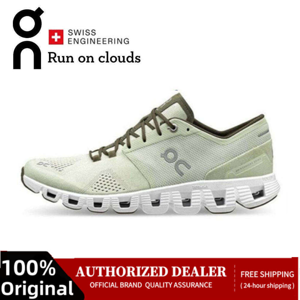 on Running Cloud x Men and Women Sneakers Casual Breathable Sports Running Shoes Jogging Shoes White Black