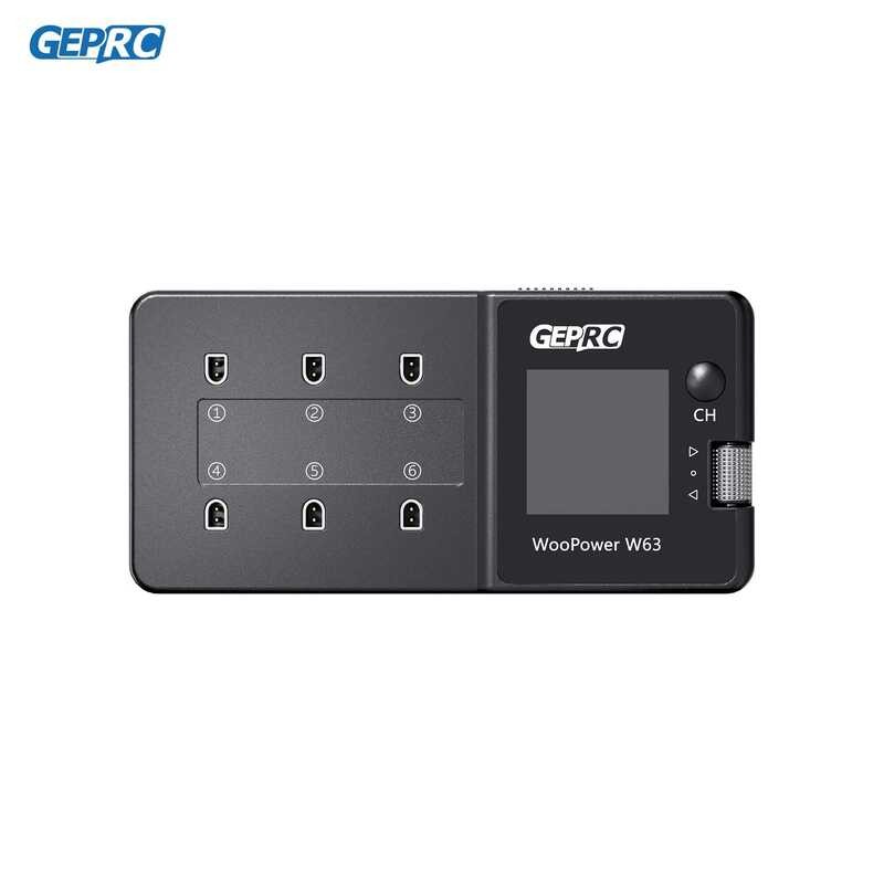 ▥ GEPRC Woopower W63 100W Smart Battery Charger ชาร์จสําหรับ Lipo Lihv Life ชุดป้องกันการลัดวงจ