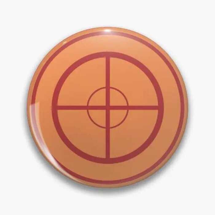 ทีม Fortress 2 Red Sniper Class Emblem Soft ปุ่ม Pin การ์ตูนแฟชั่นเครื่องประดับผู้หญิง Lapel Pin Badge เสื้อผ้าโลหะ