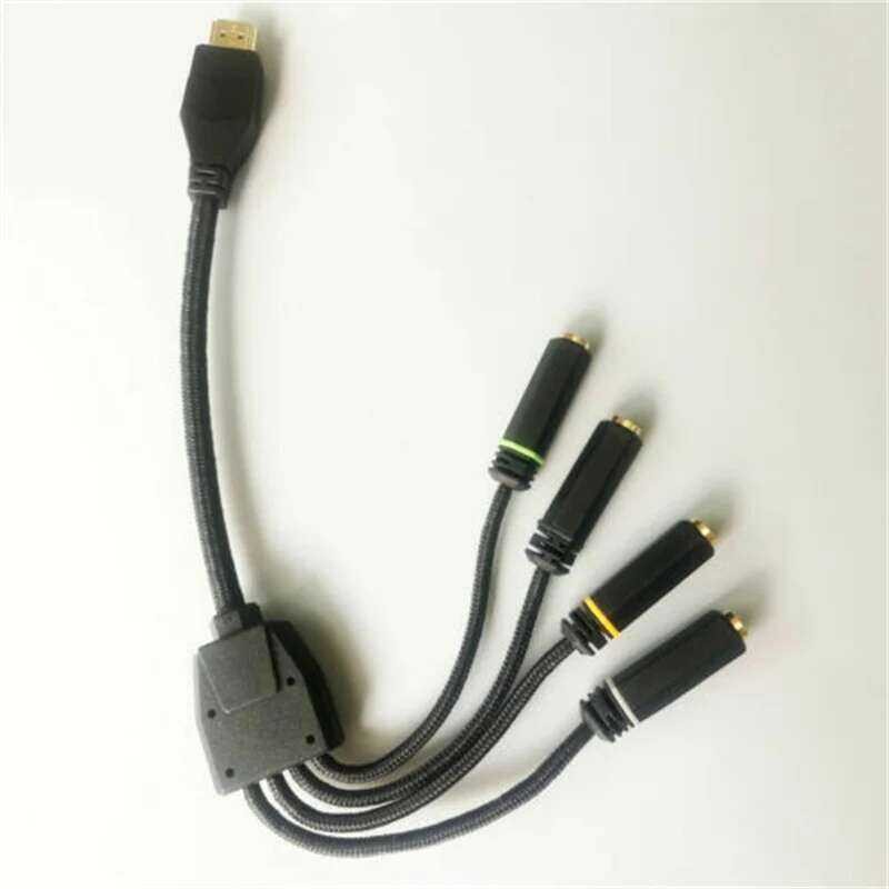 ▥ ชุดหูฟัง7.1 Splitter CABLE HDMI TO 3.5Mm สายแยกแจ็คสำหรับ  ROG Strix 7.1ชุดหูฟัง