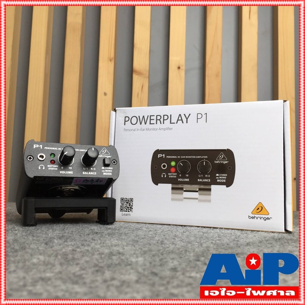 BEHRINGER P-1 in-ear monitor amplifier EarMonitor เครื่องช่วยฟัง หูฟังMonitor เครื่องเสียบหูฟัง เอไ