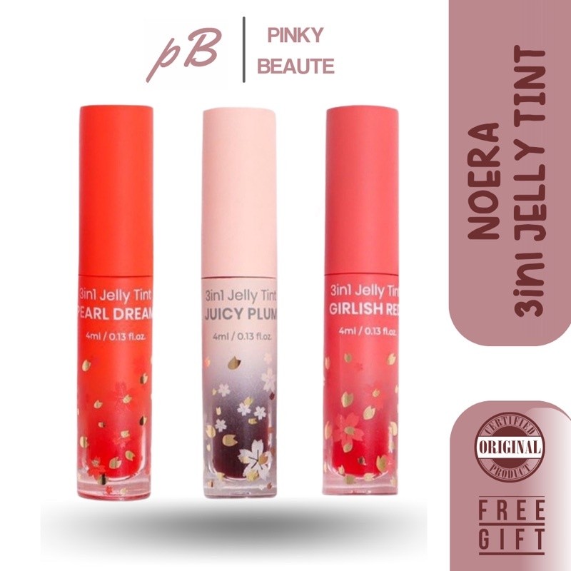 ในสต็อก [ตัวแทนอย่างเป็นทางการ] NOERA JELLY TINT/NOERA 3 IN 1 JELLY TINT