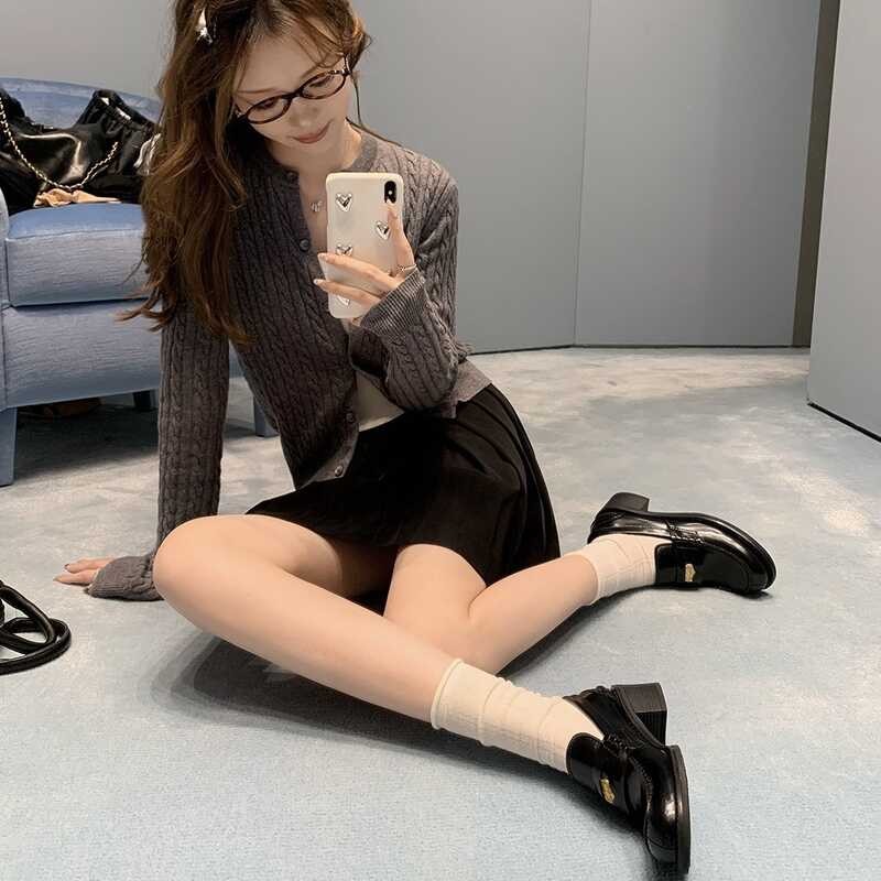 Suyin] [Sheii จางหยวนหยิงรุ่นเดียวกัน ~ Amiu เหรียญทองส้นเท้าหยาบ Lazy Lefu รองเท้าเดียวรองเท้าหนั