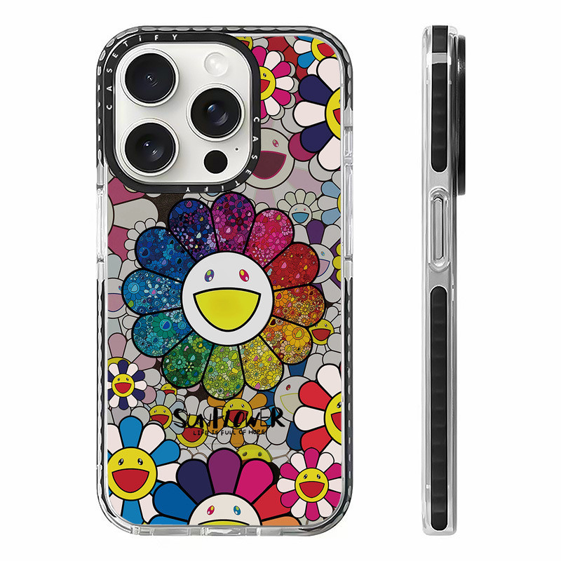 A Riot Of Colours Sunflower Case สําหรับ IPhone 11 14 15 16 Pro Max 12 13 Mini Cover X XR XS Max ซิลิโคนนุ่มกันชนใส SE 2022 6 7 8 Plus ปลอกกันกระแทก - รูปที่ 2