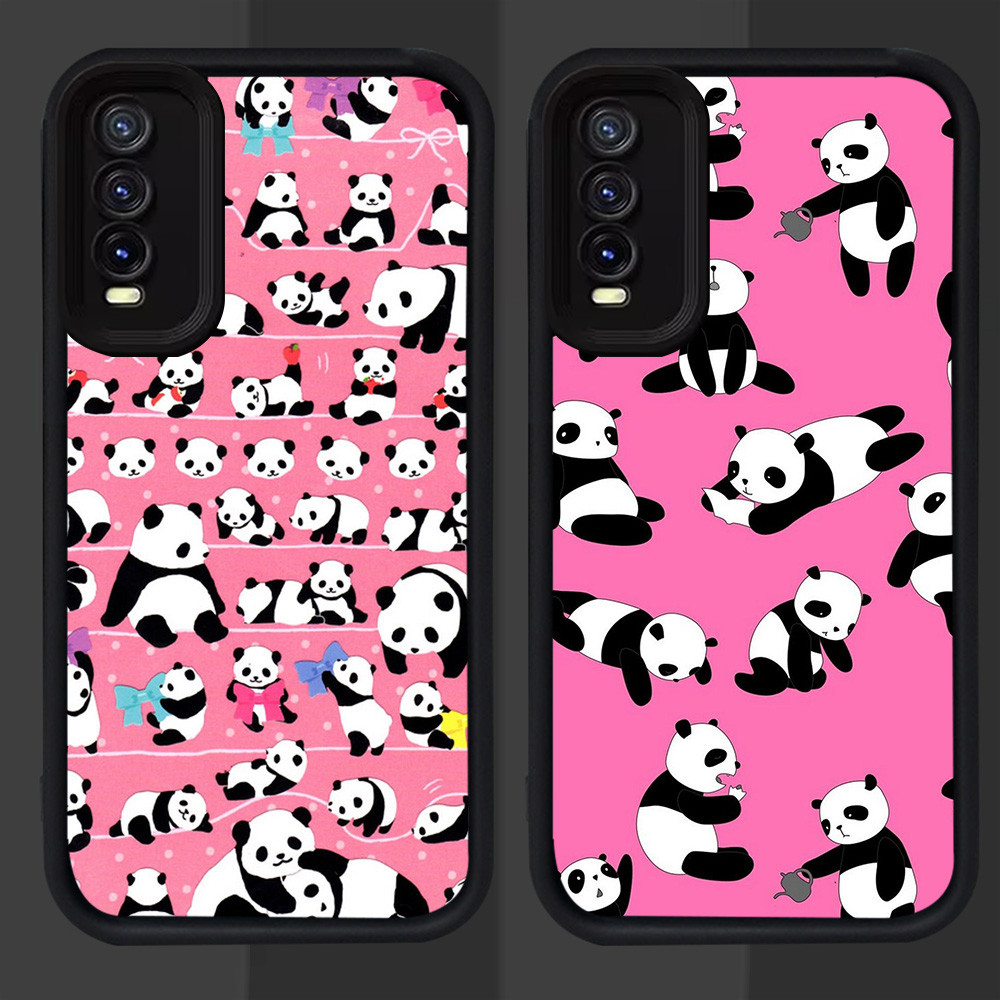 S-24 น่ารัก Panda สําหรับ VIVO Y20 Y11s y20s Y12a Y12s Y20t Y20a Y20i Y20g ฝาครอบ