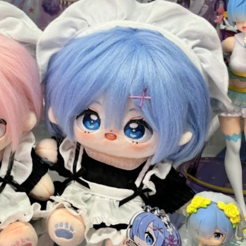 ITEM Re:Zero Anime Doll ตุ๊กตาอนิเมะสุดน่ารัก ของขวัญพัดลม ตุ๊กตา Rem 20 ซม. มังงะ Doujin