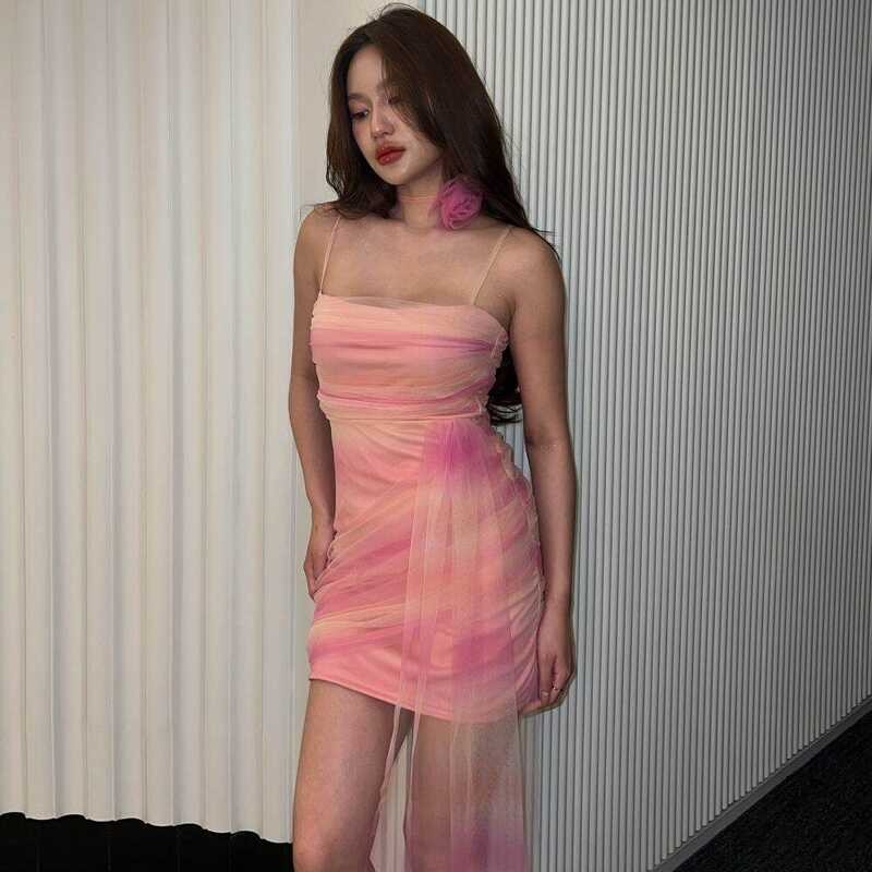 ▣ Halfdayoff.Co - Zoey Mesh Dress (พร้อมส่ง)