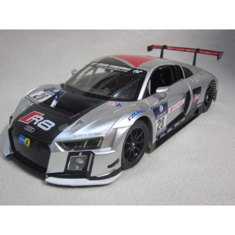 ในสต็อก [KENTIM Toy City] 1: 14 ยี่ห้อใหม่ AUDI R8 LMS Aerodynamic รุ่น Racing Car Factory ที่ได้รับ