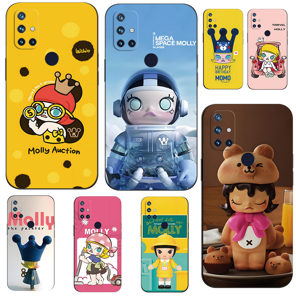 เคสโทรศัพท์ Oneplus Nord N10 5G เคส Case Molly การ์ตูน ด้าน ไทเท น่ารัก คุณหนู เรียบๆ สวยๆ สีชมพู สีแดง สีฟ้า @12001