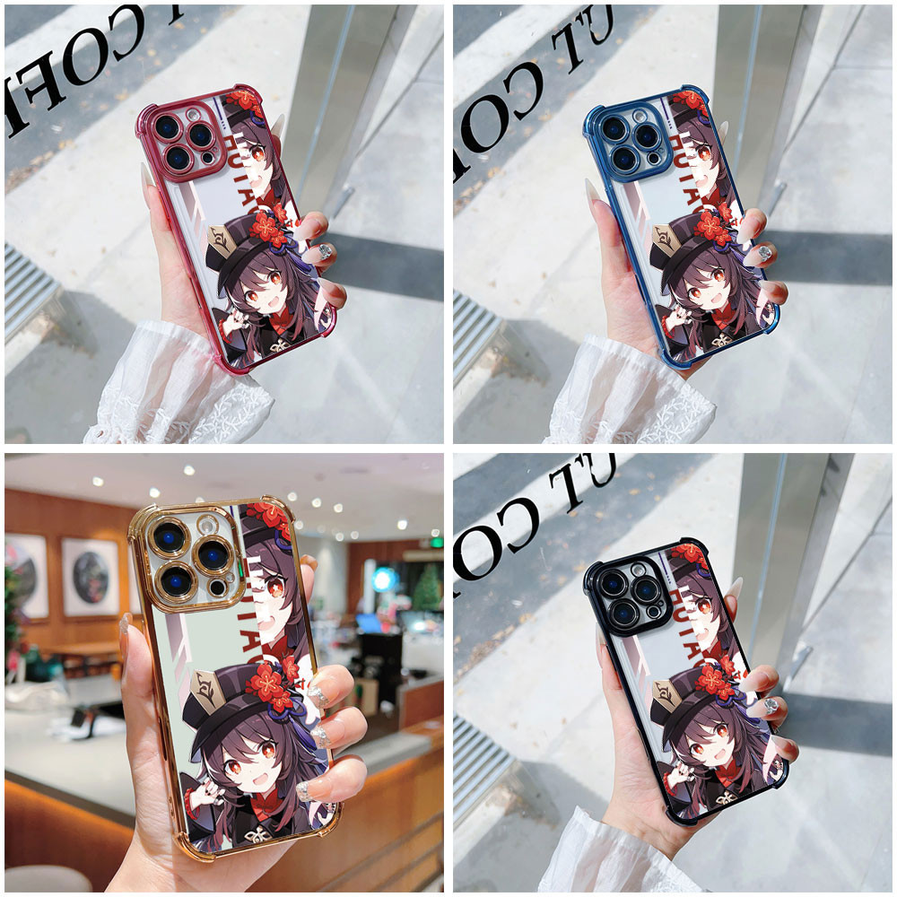 สาวน่ารักGenshin impact HuTaoเคสโทรศัพท์สําหรับVIVO Y200 Y78 Y77 Y50 Y36 Y35 Y30 Y28 Y27 Y22 Y21 Y20