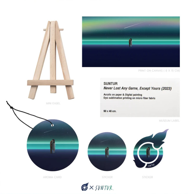 Mouse Pad Loga X Suntur แผ่นรองเม้าส์ลายสุดอาร์ต