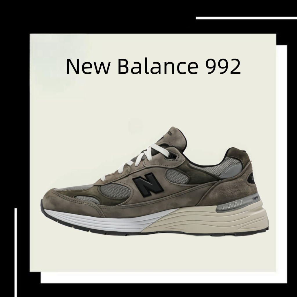 JJJound x new balance 992 gray ของแท้ 100 % gentleman Woman style Sports shoes Running shoes