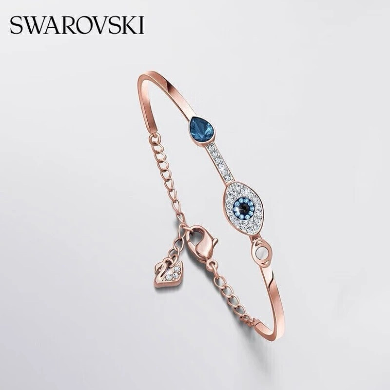 ♞ของแท้100% Swarovsk สร้อยข้อมือ แท้ สวารอฟสกี้ Symbolic Blue eyes SAX