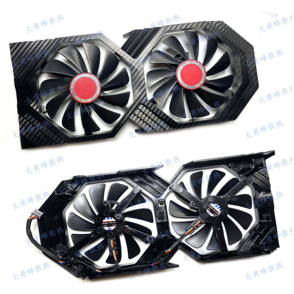 XFX/XFX RX580 585 588 590 598 Black Wolf Version Panel พร้อมพัดลม