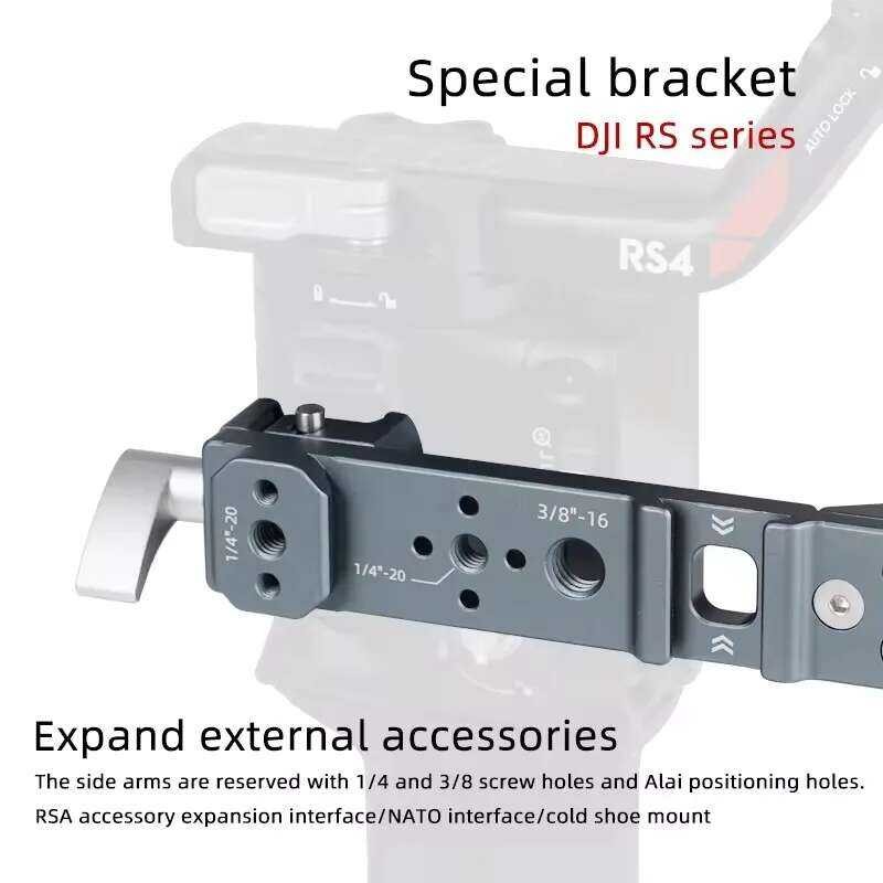 ▥ XILETU Universal Handheld Handle อุปกรณ์เสริมสําหรับ DJI Rsc2/Rs3/Rs3 Mini/Rs3 Pro/Rs4/Rs4 PR