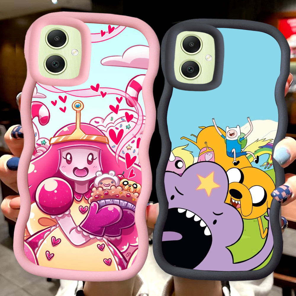 MERAH Z-4 Adventure Time Red Black Pink Casing สําหรับ Samsung Galaxy M13 M04 A04E F04 A05 5G