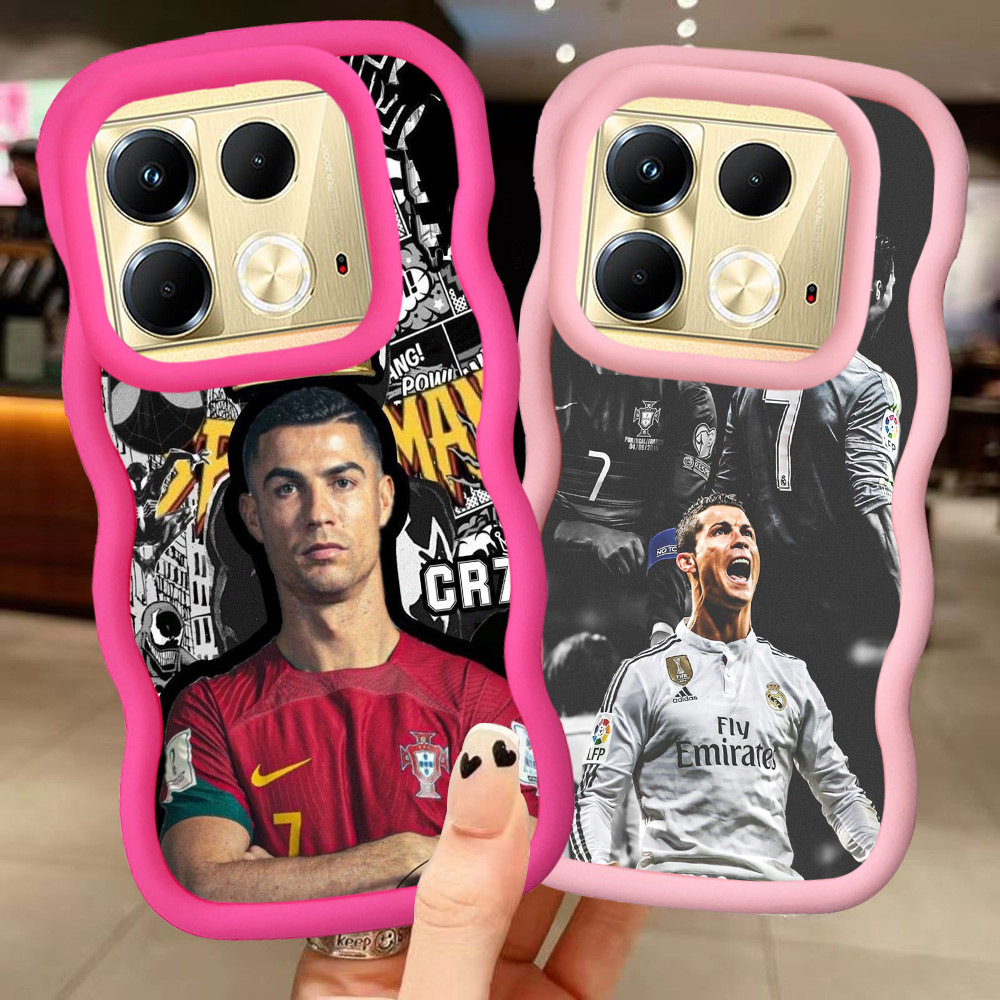 MERAH Z-62 Cristiano Ronaldo Red Black Pink Casing สําหรับ Infinix HOT 40i 30i Note 40 Pro Plus 5G