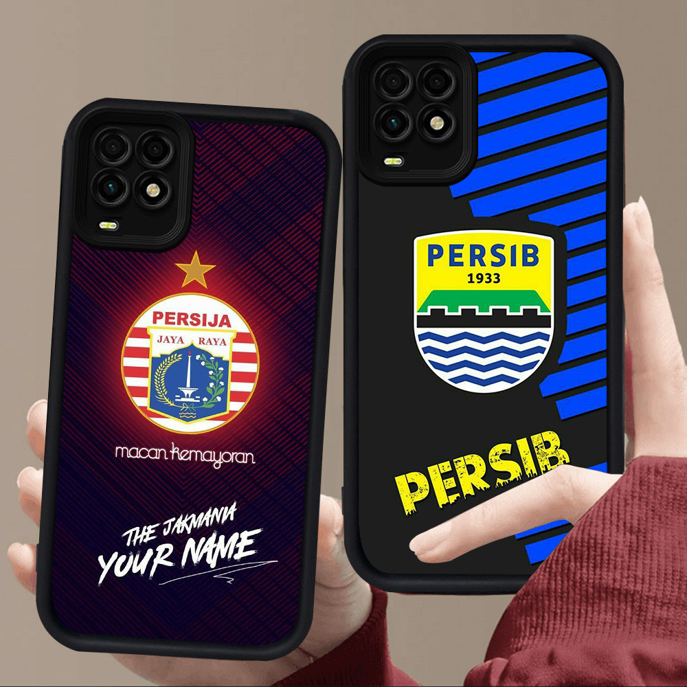 E21 Football Club Persib Casing สําหรับซิลิโคนสีดํา Realme 8 Pro 11 10 Narzo 50 8i 9i