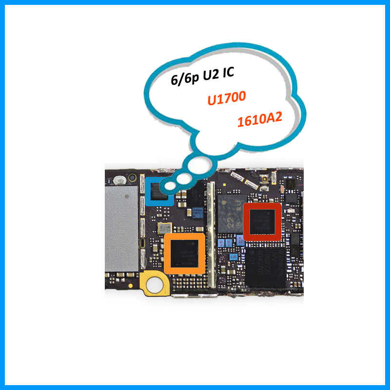 ❤ 10 ชิ้น / ล็อต 610A3b 36 ขา U2 U4001 เครื่องชาร์จ USB ชาร์จ Iphon