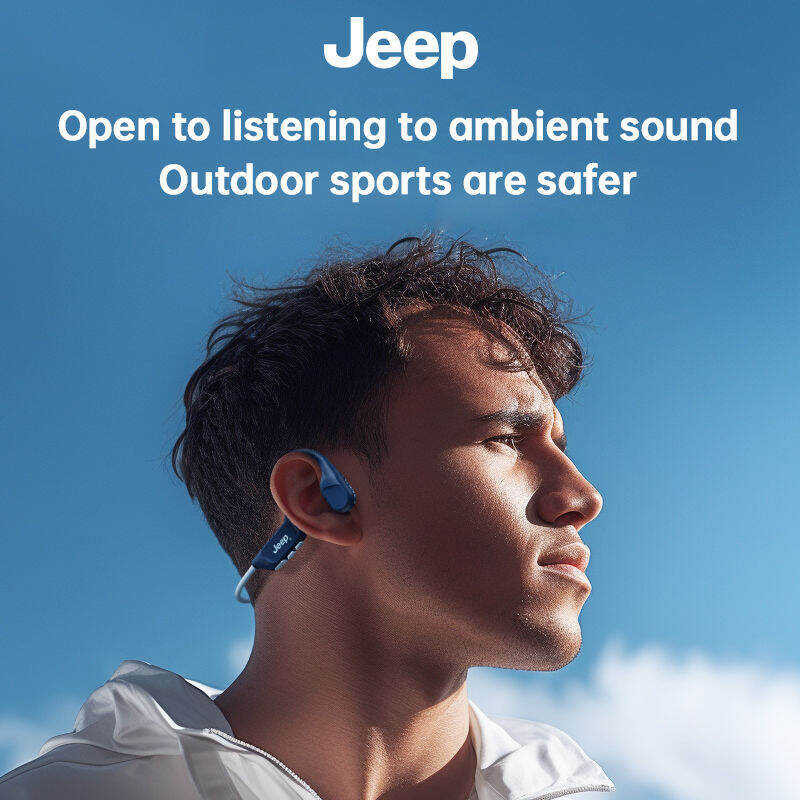 ❤ Jeep Ec006 Ipx6 Waterprooir Conduction Headphones Bluetooth V5.3 - Sports Open Ear Wireless
