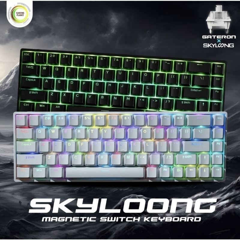 คีย์บอร์ด SKYLOONG GK68 HE Gateron Magnetic Switch PBT keycaps Rapid Trigger snaptap SOCD