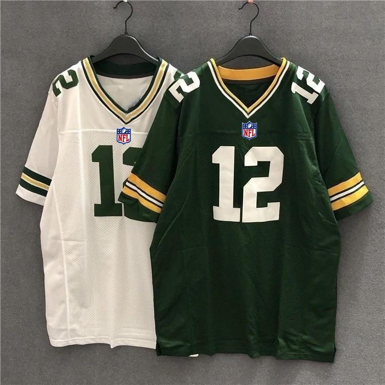 Ariannafree Custom ชื่อและหมายเลขNFL รักบี้อเมริกันฟุตบอล street plus ขนาด hip-hop ครึ่งแขน hip-hop boy rap jersey ผู้ชายและผู้หญิงความยาวกลางเสื้อยืด 1