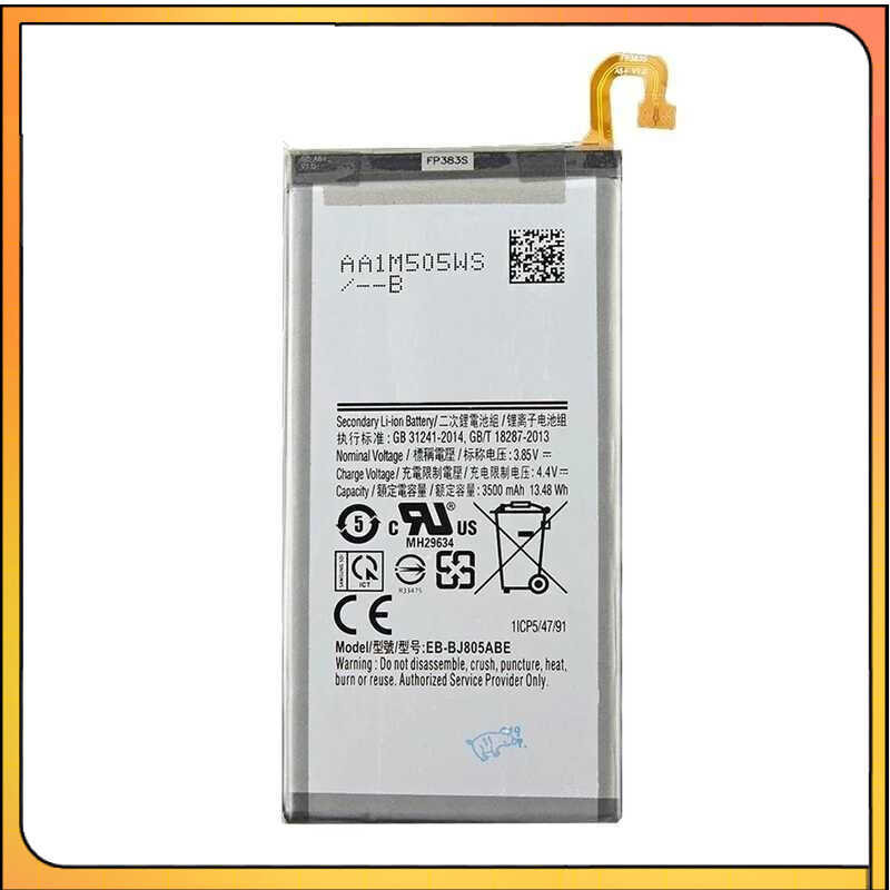 แบตเตอรี่ EB-BJ805ABE สำหรับ Samsung Galaxy A6 Plus A6+ SM-A605F A605G A6050 A605K A605FN A605GN